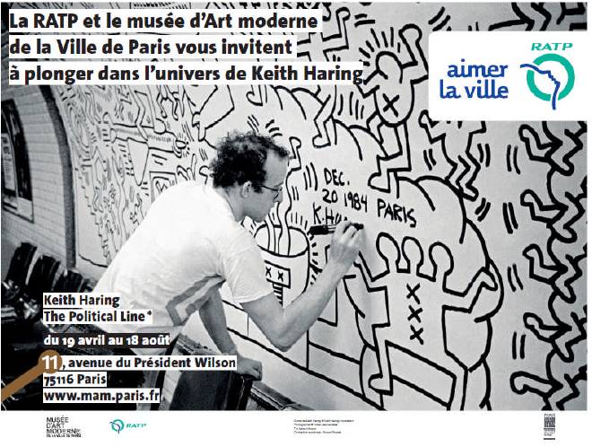 Keith Haring Alma Marceau 1984 - Crédits RATP