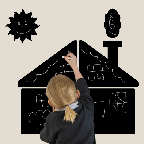 Cadeau enfant Stickers-ardoise maison Stikets Idée cadeaux