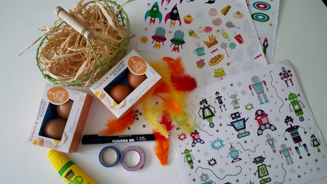 Enfants à Pâques oeufs Franprix (1)