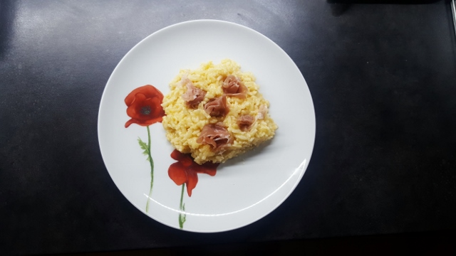 risotto au jambon de Parme