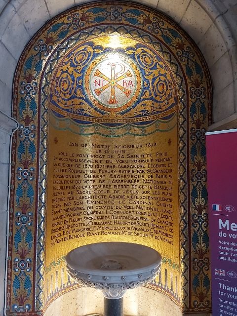 Visite de la Basilique du Sacré-Coeur de Montmartre 