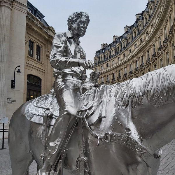 Horse and rider Charles Ray