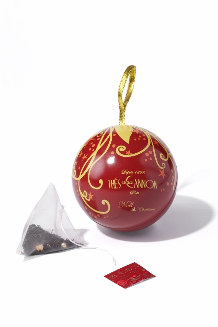 Boules de Noël Thé George Cannon rouge